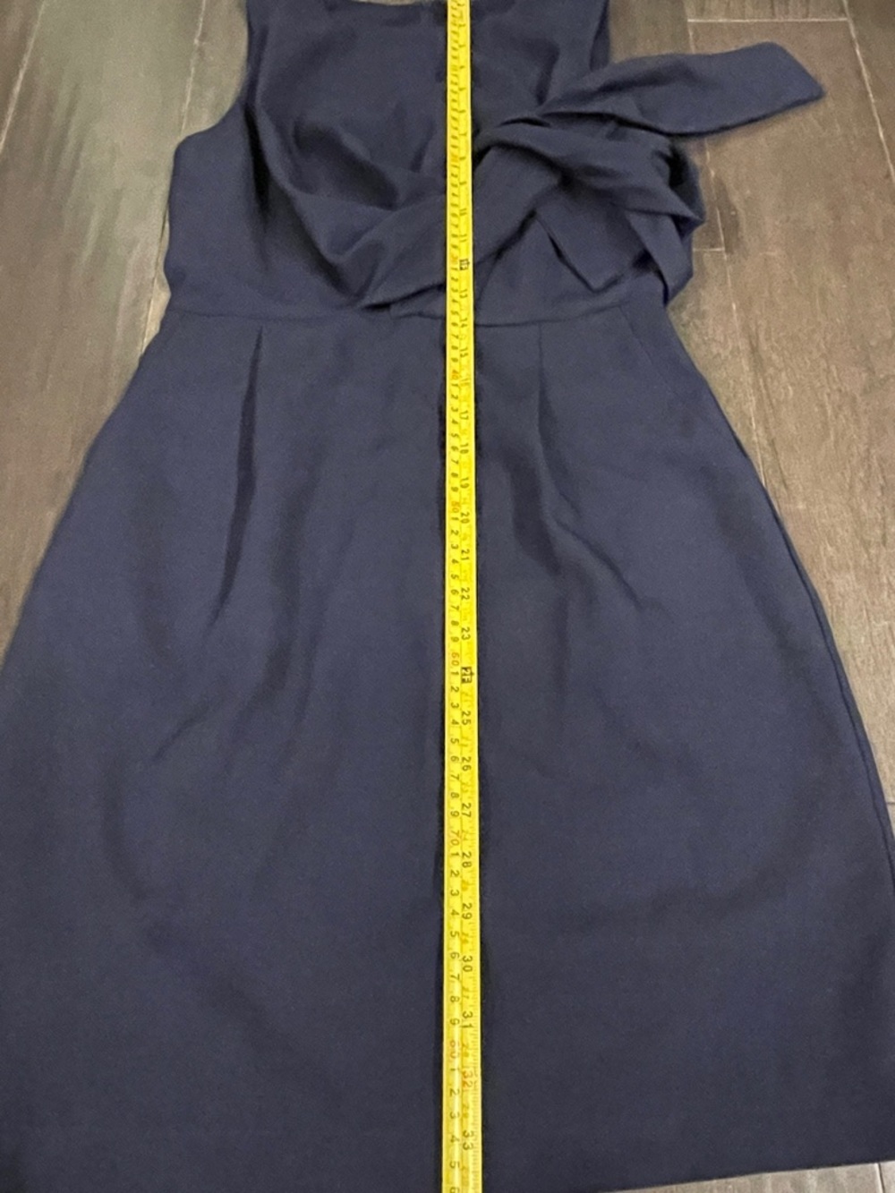 Lulu's Navy Sleeveless Knot-Front Midi Dress - Picture 6 of 8